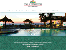 Tablet Screenshot of dolphinbeach.com